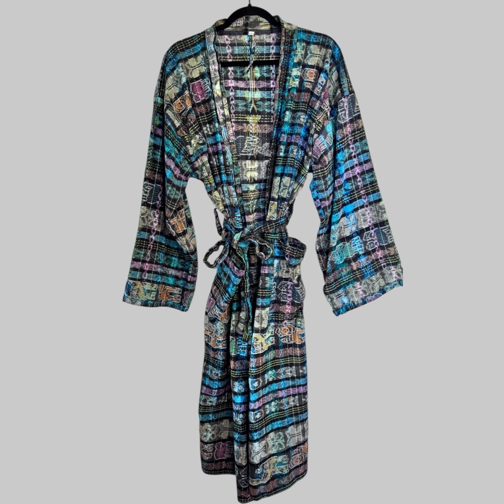 Textile Woven Cotton House Coat Robe Unisex LT